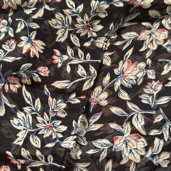 Maison Jules Women’s Fit and Flare Midi with Asymmetrical Ruffle and Hem Size 4 - Picture 9 of 9